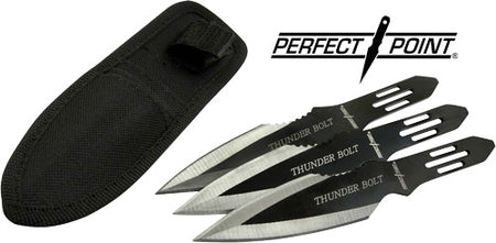 Perfect Point 6.5" Spear Point Throwing Knives 3-Piece Pack