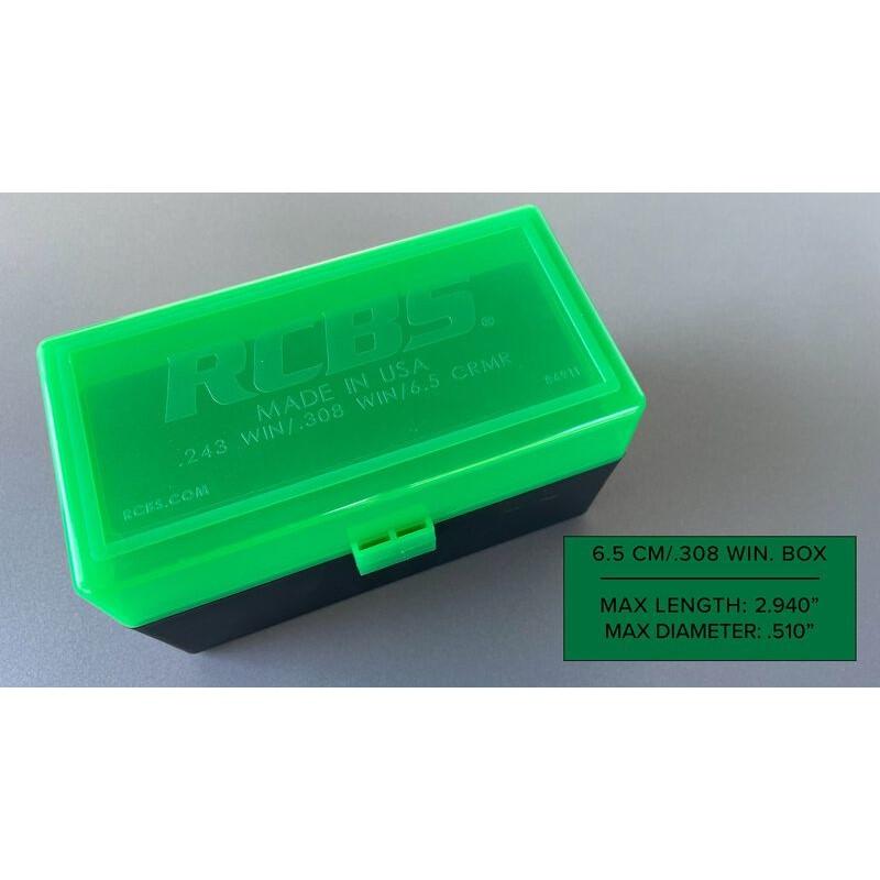RCBS Stackable Impact-Resistant Ammo Box .243 Win 50ct