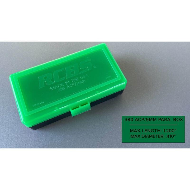 RCBS .380 ACP Impact Resistant 50-Round Ammo Box