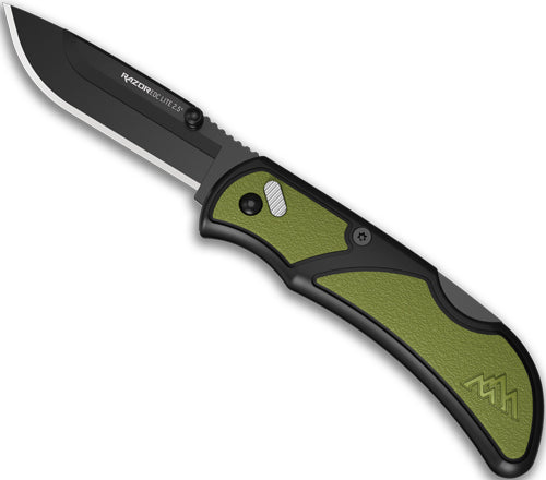 Outdoor Edge Razor EDC Lite 2.5" OD Green Folder with 2 Black Blades