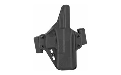 Raven Concealment Perun Ambidextrous OWB Polymer Holster, Fits Glock 19, Black, 1.5" Belt Loops PXG19