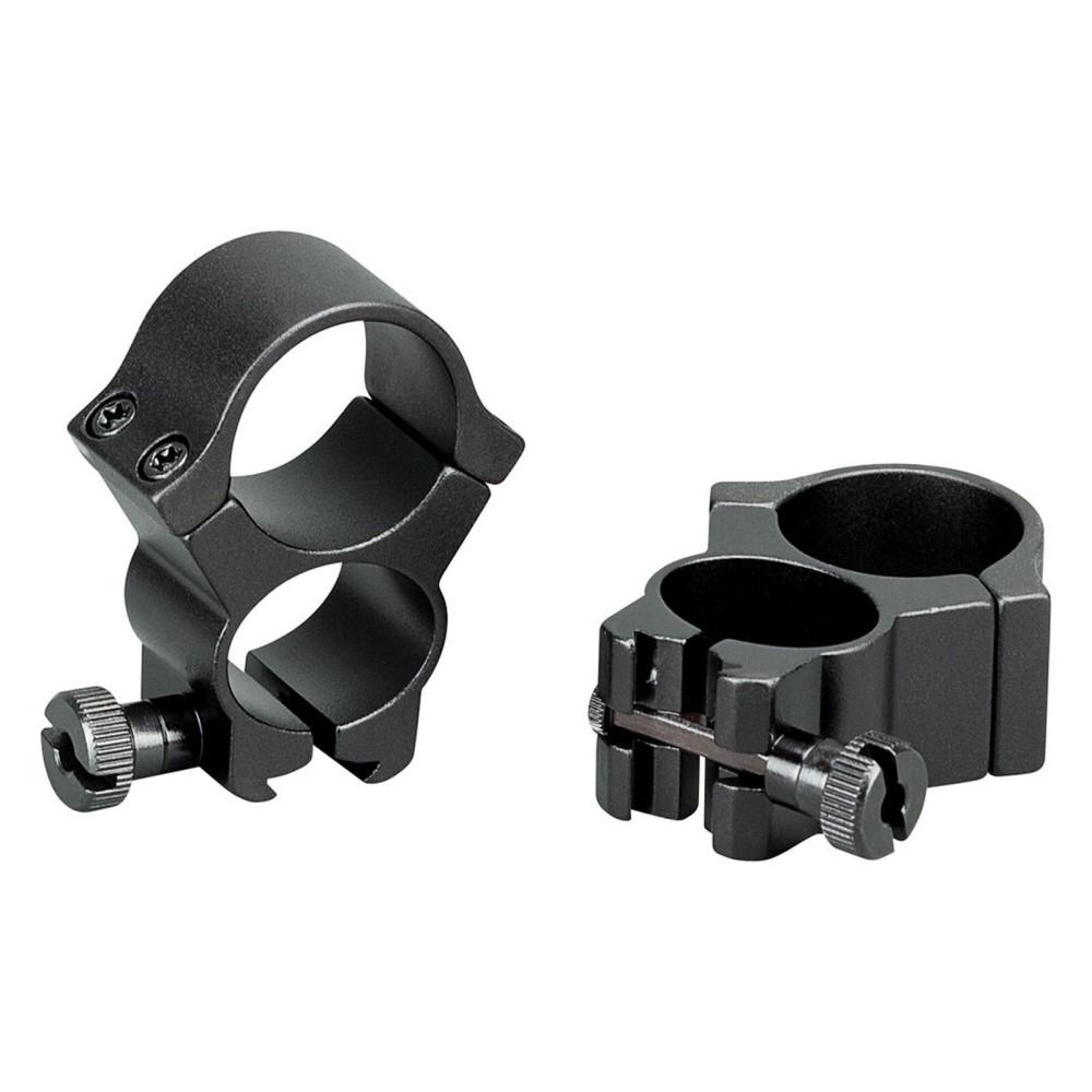 Redfield See-Thru 3/8" Dovetail Scope Rings for .22 Cal Receivers Black 2/ct