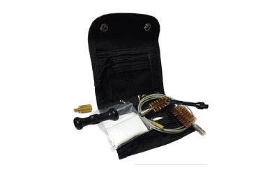 Remington 17574 Field Cable Cleaning Kit Compact Nylon Pouch Shotgun Adapter Bore Brushes Patches T-Handle Pull Cable