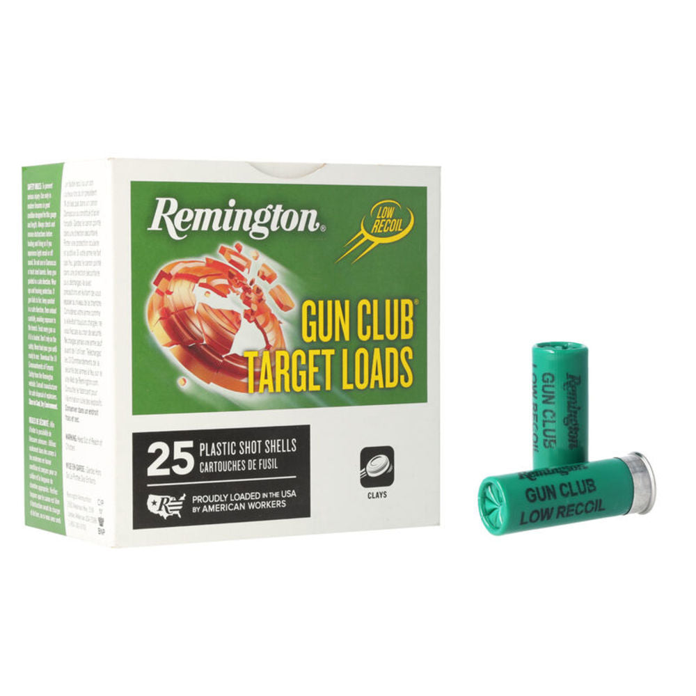 Remington Gun Club Target Loads Shotgun Ammo 12 Gauge 2.75 in 1 oz #8