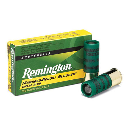 Remington 20290 Slugger Managed-Recoil 12 Gauge 2-3/4 1oz #Rifled Slug 1200 fps