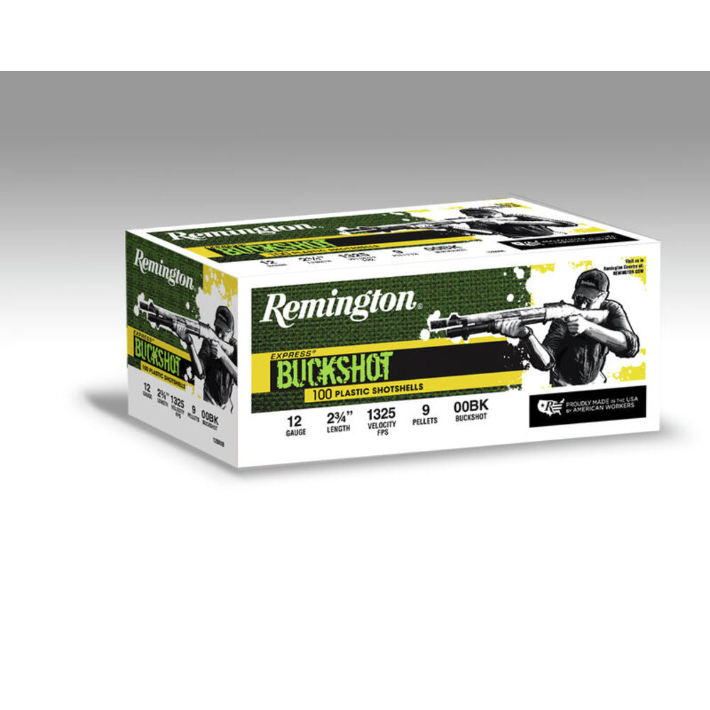 Remington Express 9 Pellets Shotgun Ammo 12 Gauge 2.75 in 1-1/8 oz 00 Buck
