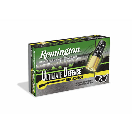 Remington Ultimate Defense 41 Pellets Shotgun Ammo 12 Gauge 3 in 1-15/16 oz #4 Buck