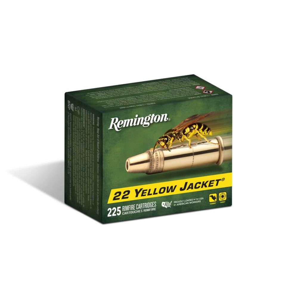 Remington Yellow Jacket .22 Long Rifle 33 grain Truncated Cone Hollow Point ammunition