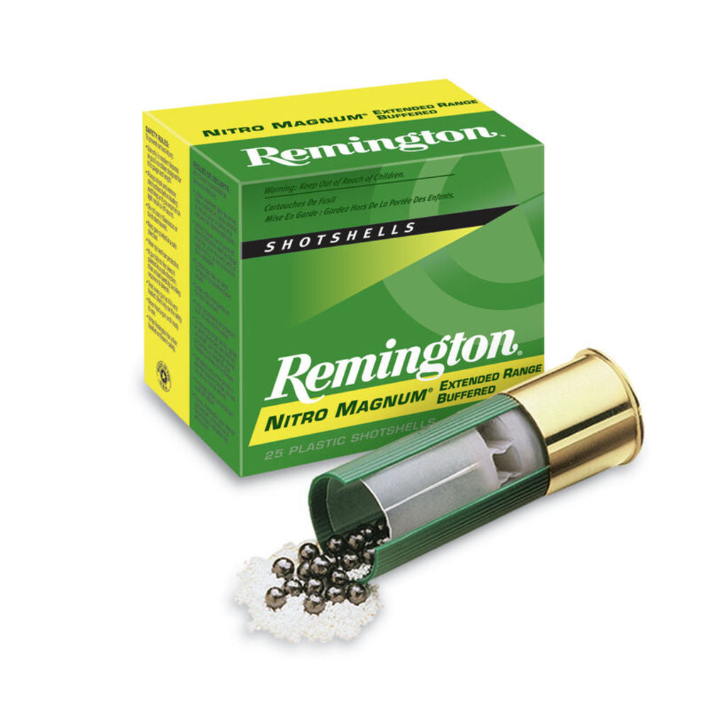Remington Nitro Magnum Extended Range Buffered Upland Shotgun Ammo 12 Gauge 3 in 1-7/8 oz #2