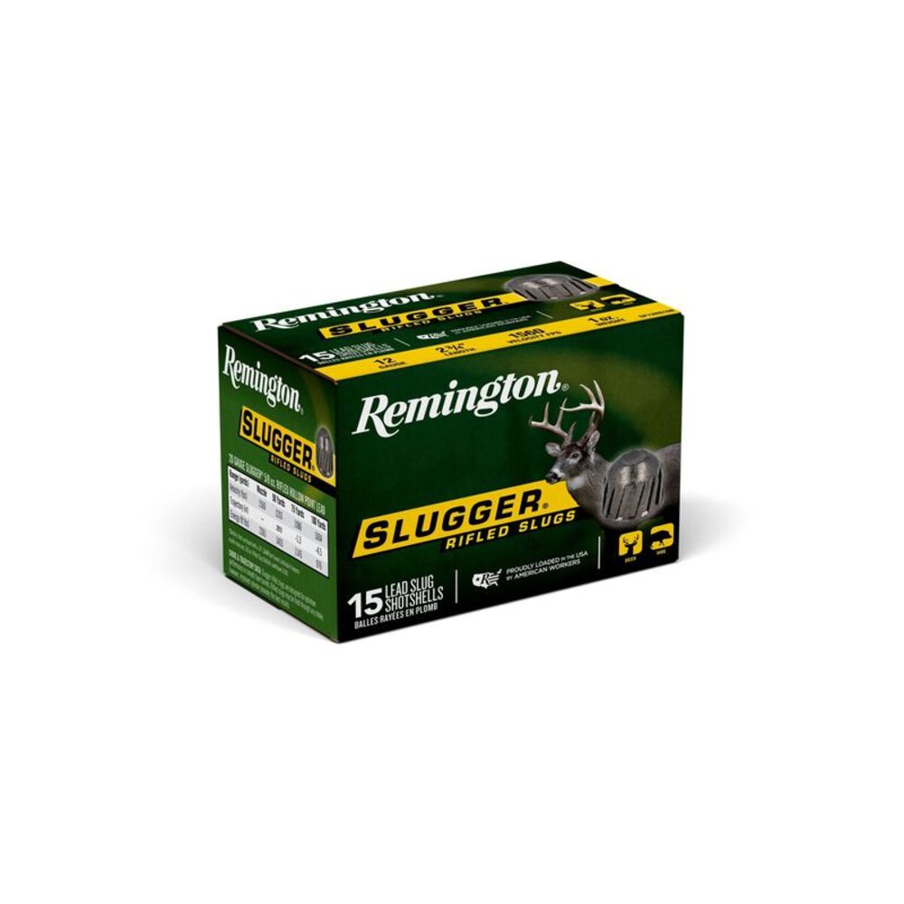 Remington Slugger Rifled Slugs 12 Gauge 2.75 in. 1 oz. 1560 fps. Rifled Slug