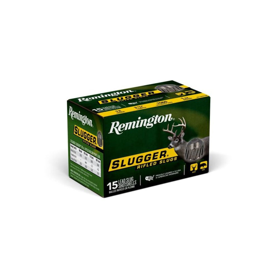 Remington Slugger Rifled Slugs 12 Gauge 2.75 in. 1 oz. 1560 fps. Rifled Slug