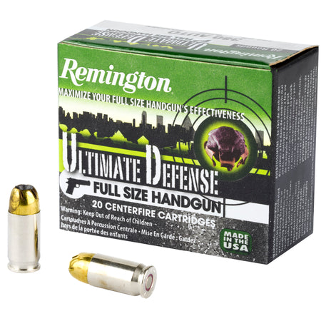 Remington Ultimate Defense Brass Jacket Hollow Point 102 Grain .380 ACP/Auto 940 fps