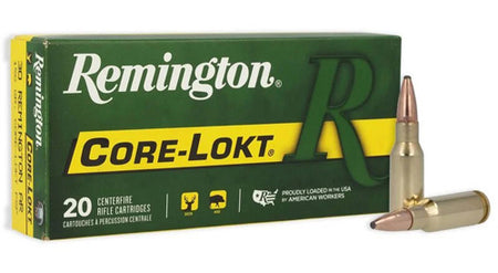 Remington Core-Lokt .30 Remington AR 150 grain Pointed Soft Point ammunition