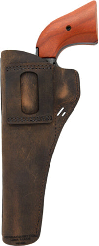 VersaCarry Distressed Brown Leather OWB Revolver Holster .22 SA 6.5 Inch