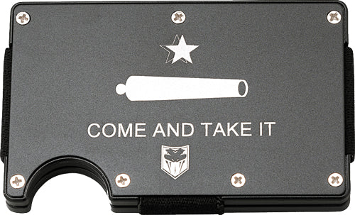 CobraTec RFID Come and Take It Design Aluminum Money Clip Wallet