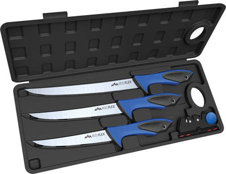 Outdoor Edge Reel Flex 5 Pc Set Including 3 Fillet Knives and Case