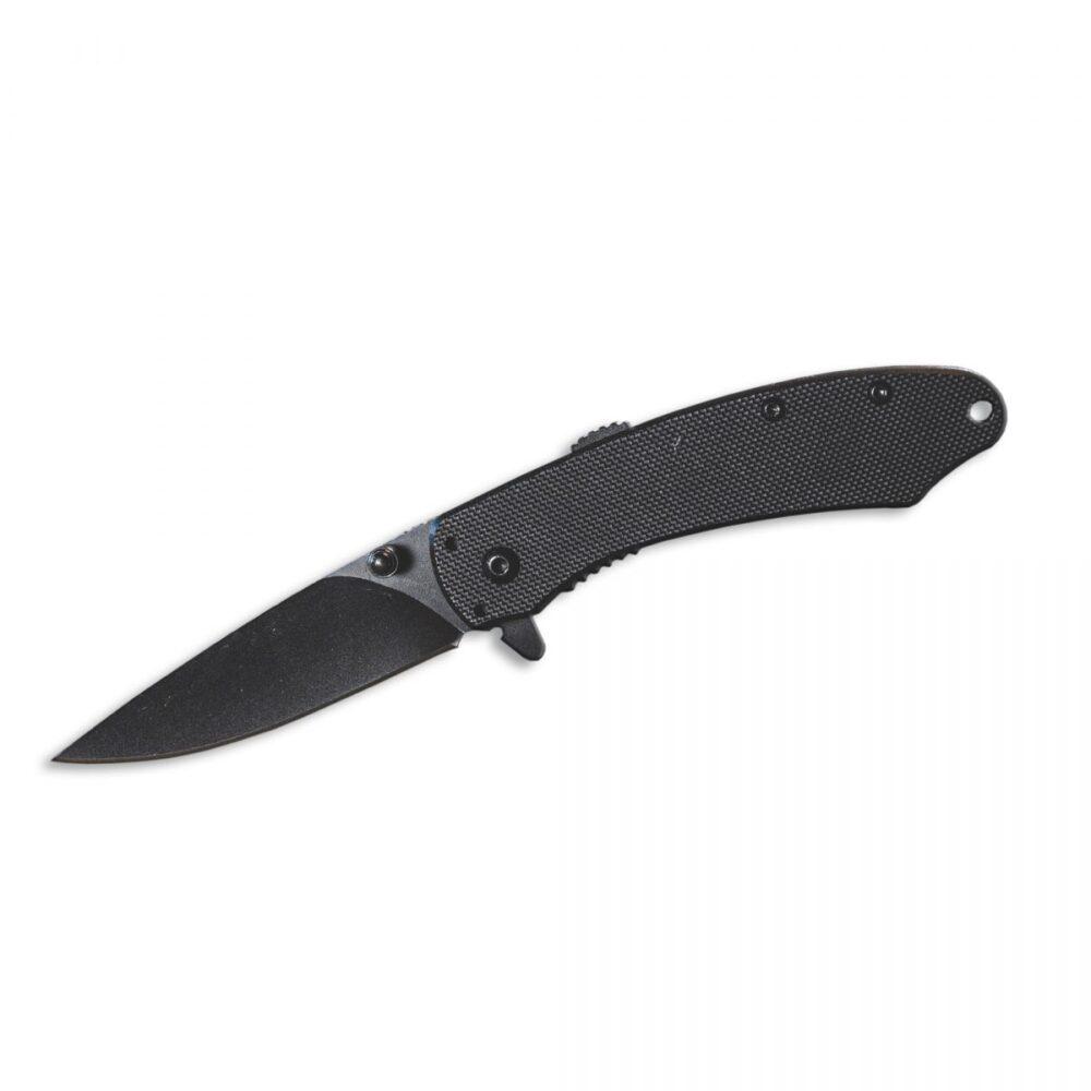 ABKT Elite Ember 2-3/4" Drop Point Spring Assisted Folding Knife Black