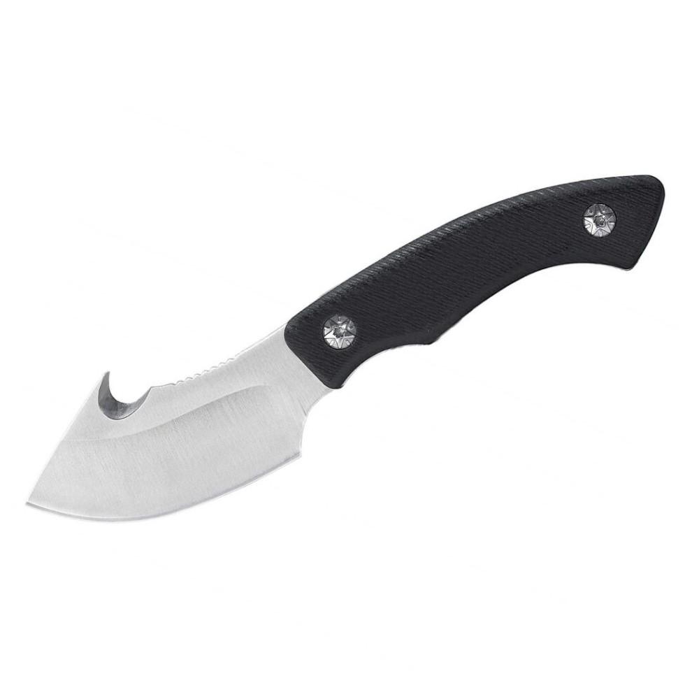 ABKT Elite Grunt 3 Inch Guthook Fixed Blade Knife Black