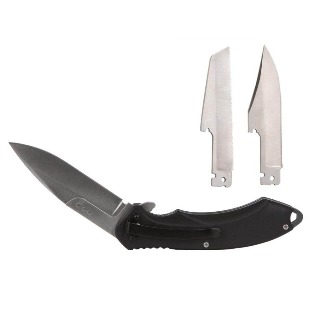 ABKT Elite Black G10 Switch Folder Knife 4-1/4" Blade Set