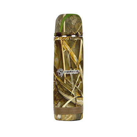 Cupped Waterfowl 25oz Insulated Camo Thermos Realtree Max-7