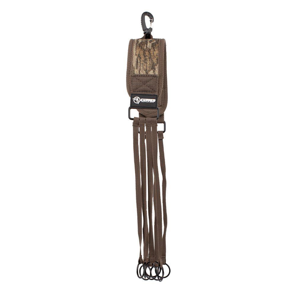 Cupped Duck Strap Metal Loops Neoprene Reinforced Mossy Oak Bottomland Pattern