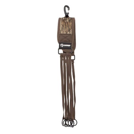 Cupped Duck Strap Metal Loops Neoprene Reinforced Mossy Oak Bottomland Pattern