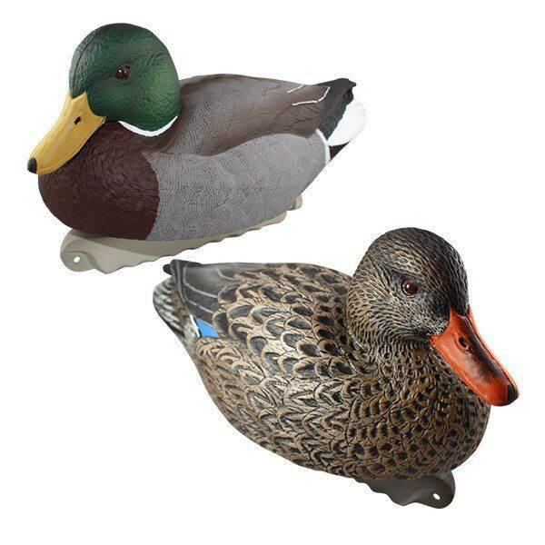 Cupped Finishing Mallard Duck Decoys Weighted Keel 3 Hens 3 Drakes 6ct