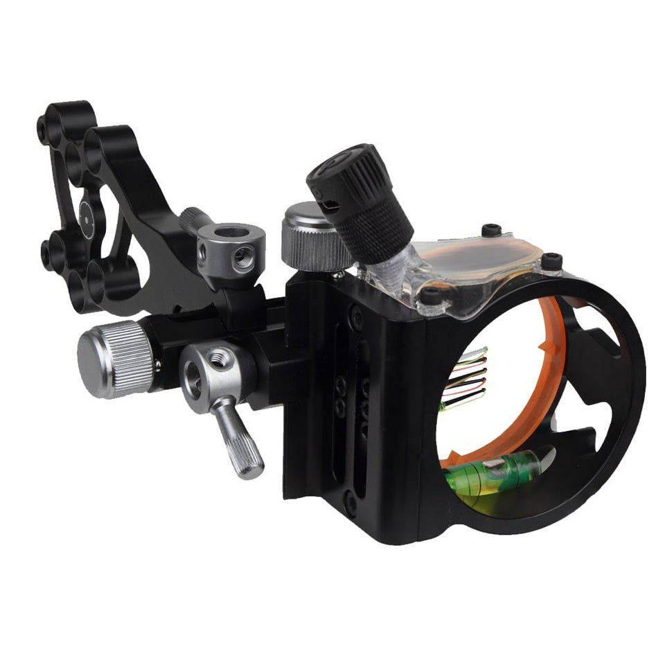 Dead Ringer Quickdraw 5 Micro-Adjustable Pin Archery Bow Sight with Built-In Level