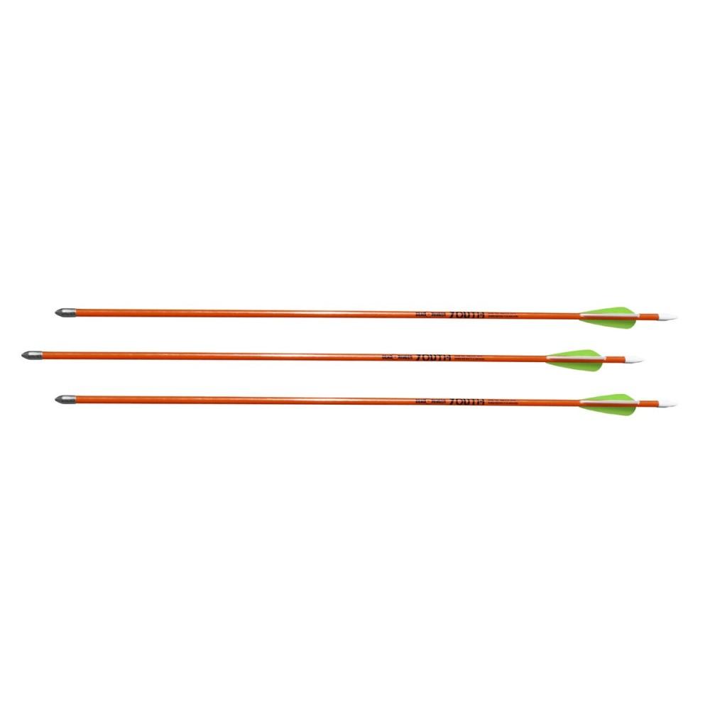 Dead Ringer Fiberglass Arrows 26" 3-Pack for Bows Up to 29lb Draw Weight