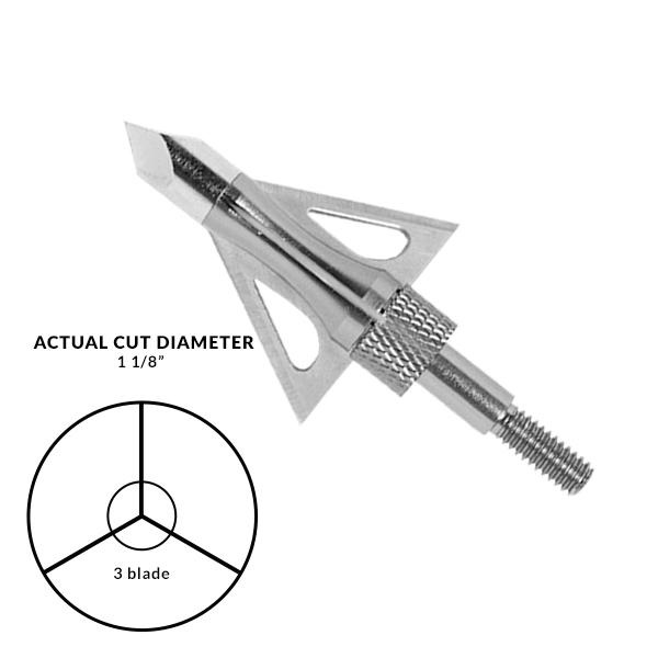 Dead Ringer Hyper Strike Fixed 3-Blade Broadhead 100 gr Stainless Steel
