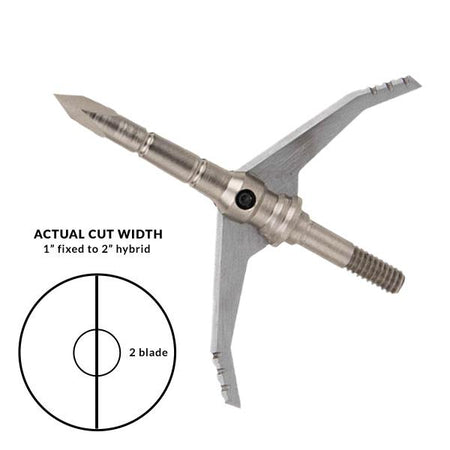 Dead Ringer Just Nasty 2.0 Broadhead 100/125 Grain Carbon Steel 2" Cut 3pk