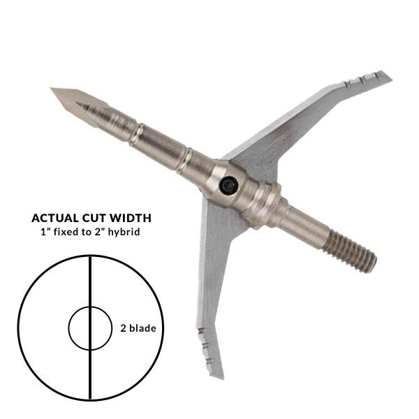 Dead Ringer Just Nasty 2.0 Broadhead 100/125 Grain Carbon Steel 2" Cut 3pk
