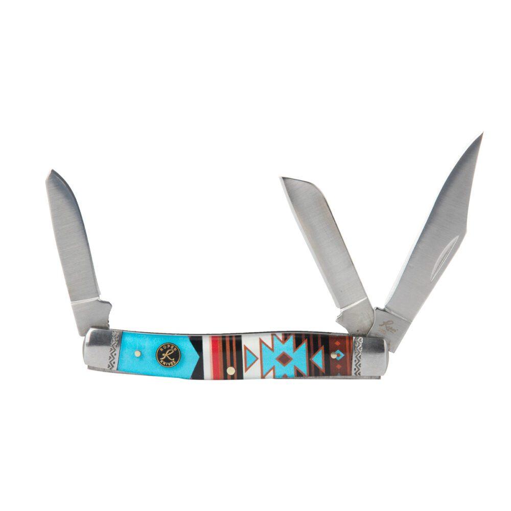 ABKT Sunset Series II Roper Stockman Knife with 3 Blades
