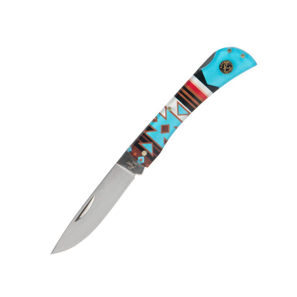 ABKT Roper Tumbleweed Series II Western Style Folding Knife 3" Drop Point Blade