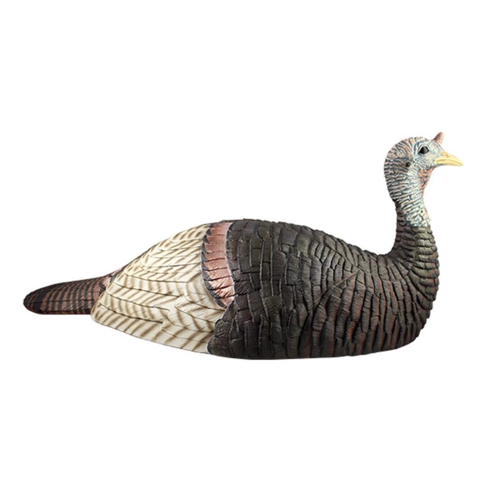 The Grind Lay Down Hen Turkey Decoy with Realistic Feather Detail