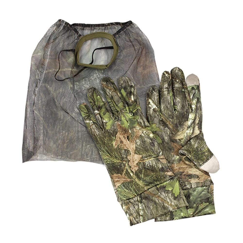 The Grind Camo Face Mask and Gloves Combo Mossy Oak Obsession Pattern