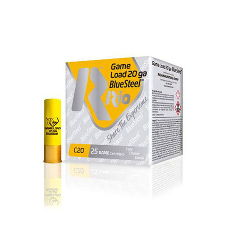 Rio Ammunition Game Load BlueSteel Shotgun Ammo 20 Gauge 2.75 in 7/8 oz #7