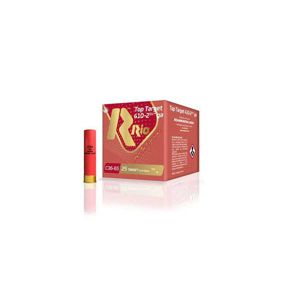 Rio Ammunition Top Target Shotgun Ammo .410 Bore 2.5 in 1/2 oz #6