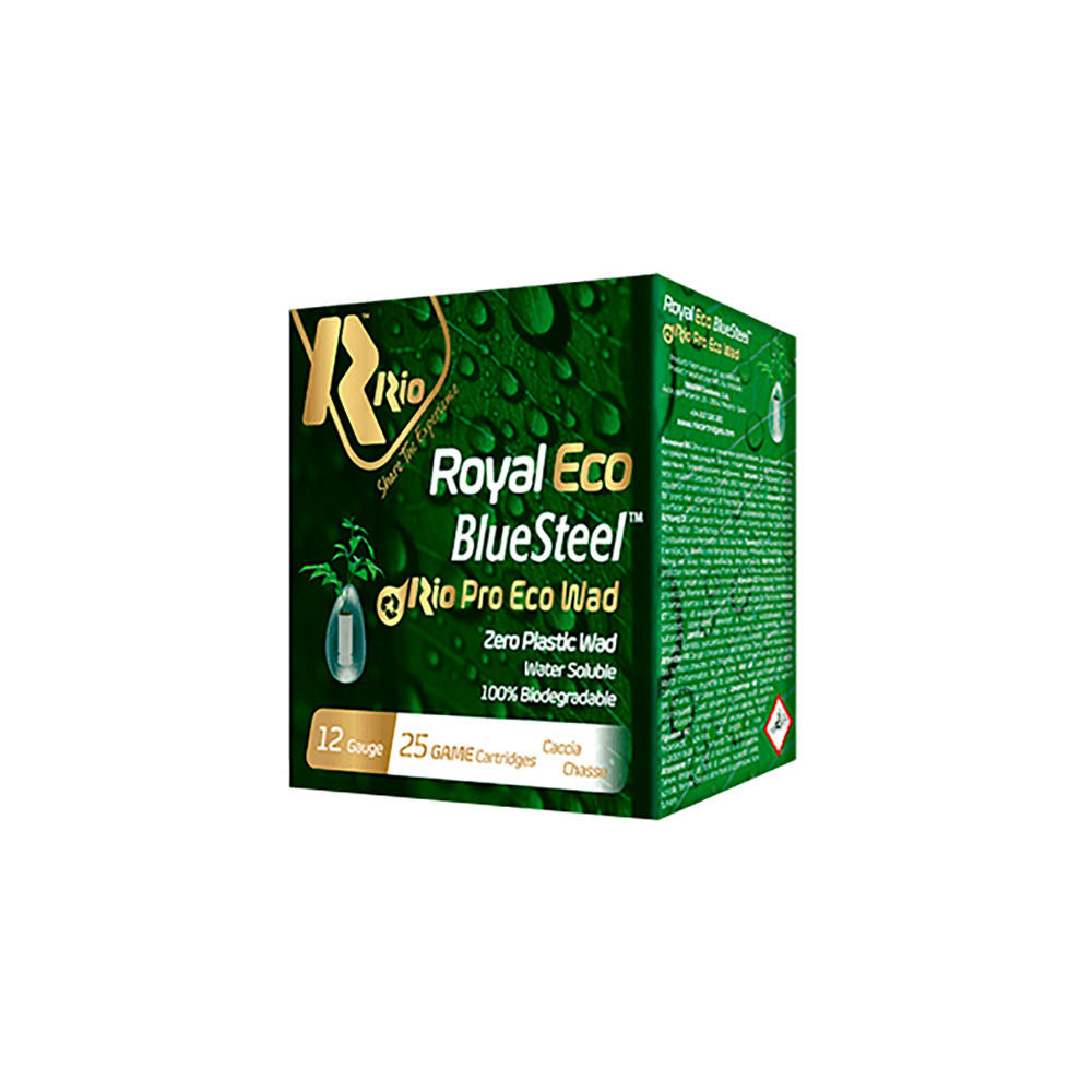 Rio Ammunition Royal ECO BlueSteel Shotgun Ammo 12 Gauge 2.75 in 1 oz #7