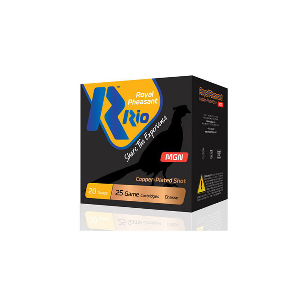 Rio Ammunition Royal Pheasant Copper MGN Shotgun Ammo 20 Gauge 3 in 1-1/4 oz #5