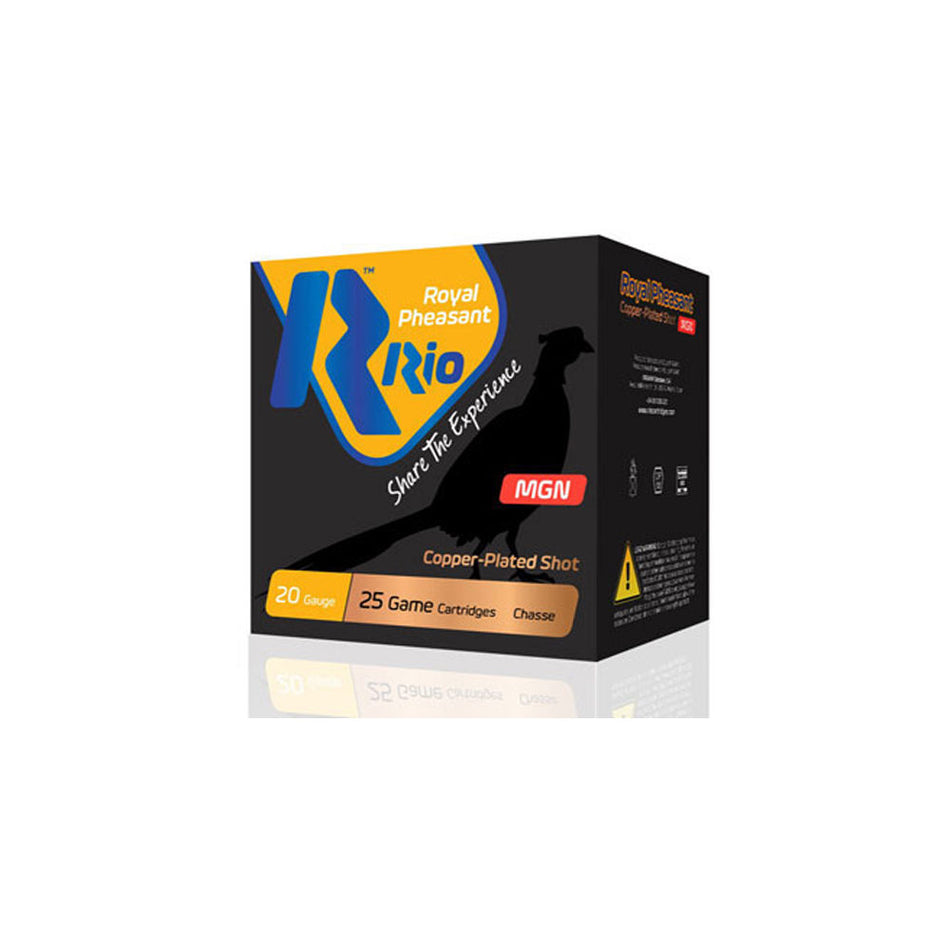 Rio Ammunition Royal Pheasant Copper MGN Shotgun Ammo 20 Gauge 3 in 1-1/4 oz #5