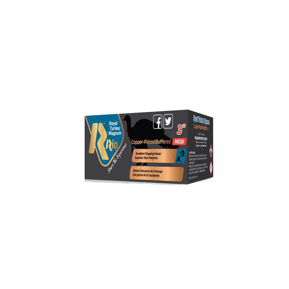 Rio Ammunition Royal Turkey Buffered Copper MGN 50 Shotgun Ammo 12 Gauge 3 in 1-3/4 oz #4
