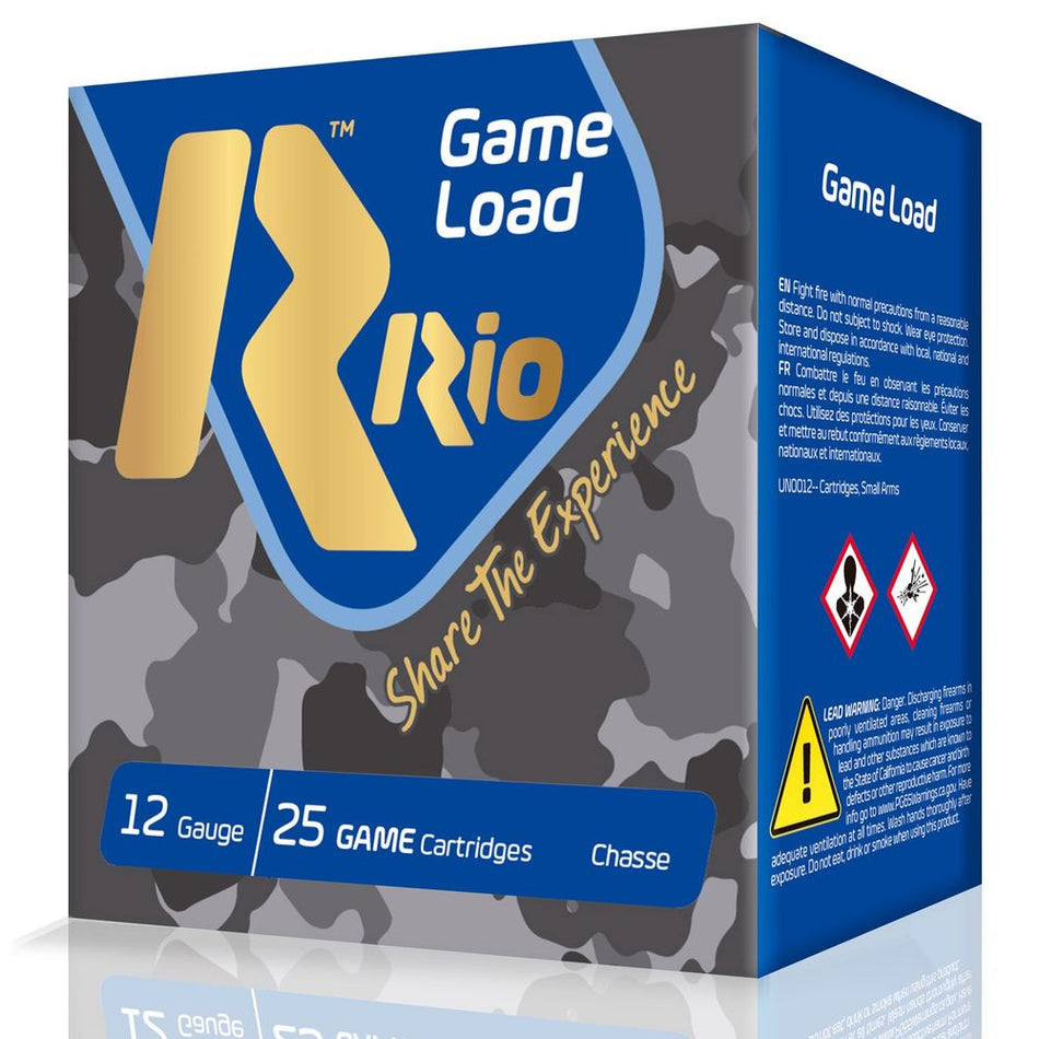 Rio Ammunition SG328 Game Load Super Game High Velocity 12 Gauge 2-3/4 1-1/8oz #8 1280 fps