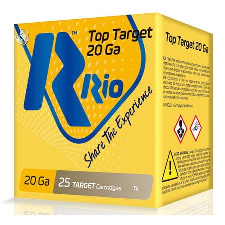Rio Ammunition Top Target Shotgun Ammo 20 Gauge 2.75 in 7/8 oz #8