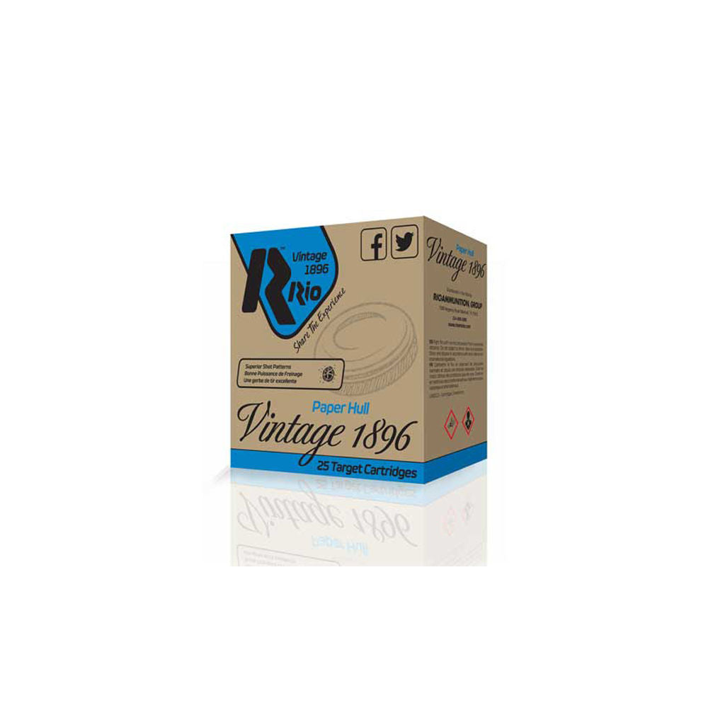 Rio Ammunition Vintage 1896 Paper Helice #7.5 12 Gauge 1 oz 2.75 in