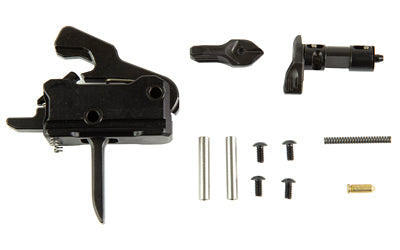 Rise Armament T017F-6423-BLK Flat Super Sporting Trigger and Ambi Safety, AR15, 3.5 LB, Black