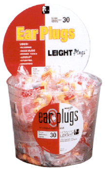 Howard Leight LeightPlugs Disposable Ear Plugs Orange 100 Tub NRR 30