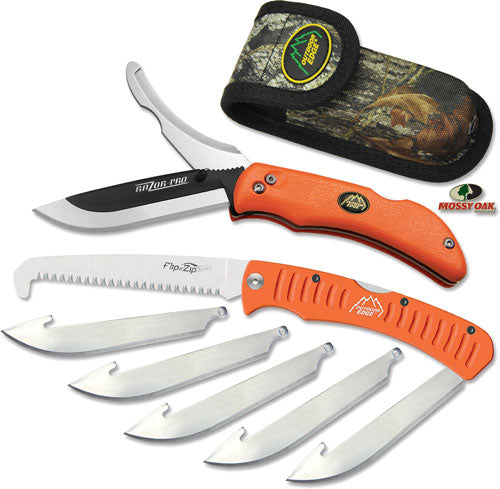 Outdoor Edge Razor Pro Saw Combo with 6 Blades and Mossy Oak Nylon Sheath
