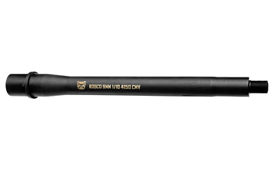 Rosco Manufacturing 9MM SBR/Pistol Bloodline Barrel, 10.5 Inch, Black Nitride, 4150 CMV, 1:7 Twist, Carbine Gas System