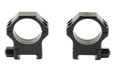 Riton Optics 30mm Picatinny Scope Rings, Contessa Hardened Steel, 12mm Height, Black XRC3012S23